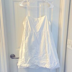 American Eagle White Sleeveless Bubble Dress